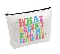 VPR Merch Ariana Quote Gift Reality TV Show Fan Merch What Doesn't Kill Me Better Run Makeup Bag Pump Rules Cosmetic Bag (What Run UK)