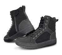 VPR R16 Hi-Top Motorcycle Sneaker Boots for Men | CE Certified EN13634:2020 | Motorbike Boots with Comfort Padding (Black, 11 UK, UK Footwear Size System, Adult, Men, Numeric, Medium, 11)
