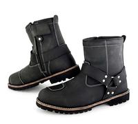 VPR R40 Genuine Leather Motorbike Touring Boots for Men Short Ankle Waterproof Motorcycle Boots & CE Approved Ankle Protection Comfortable Motorcycle Boots for Touring Sports Racing