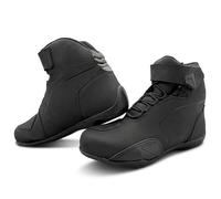 VPR R8 Leather Paddock Motorcycle Boots for Men | CE Certified EN13634:2017 | Touring Motorbike Boots (Black, 12 UK, UK Footwear Size System, Adult, Men, Numeric, Medium, 12)