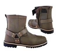 VPR Viper R40 Genuine Leather CE Motorcycle Touring & Riding Boots for Men - Short Ankle Motorbike Boots, Waterproof Membrane, Breathable, CE EN13634:2020 Protection Shoes