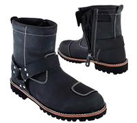 VPR Viper R40 Genuine Leather CE Motorcycle Touring & Riding Boots for Men - Short Ankle Motorbike Boots, Waterproof Membrane, Breathable, CE EN13634:2020 Protection Shoes