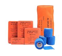 VPRIME SAFETYFY First Aid Splint 36" X 4.3" Orange -Waterproof First Aid Medical Tactical Field Splint For Bone Fracture Treatment (4, Splint Bundle)