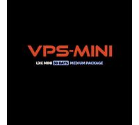 VPS - LXC Mini 30 Days - Medium Package Code