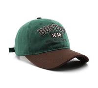 VPTMRP Boston Cap Unisex Baseball Cap Sun Hat Adjustable Trucker Cap, Green Brown, M/L