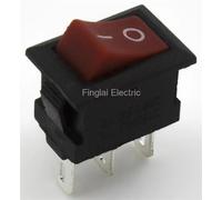 VPTSTFSLK 100pcs / lot KCD1-11-3P high qaulity perforate 13.5 x 9 mm 3 pin ON - ON Small Boat Rocker Switch Power Switch KCD5-102(Rosso)