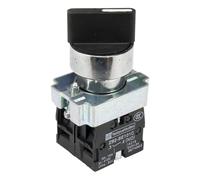 VPTSTFSLK 10pcs XB2-BD33 22mm self-Lock ON - Off - ON Turn Push Button Switch SPDT pushbutton