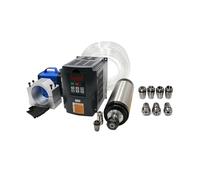 VPTSTFSLK 1500W 110v/220v/380V Water Cooled Motor+ HY VFD/Inverter+Water Pump+80mm Bracket+1SET ER11 for milling Machine(With Hy Vfd,220v)