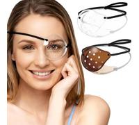 VPTSTFSLK 2Pcs Eye Shield After Cataract Surgery-1 Breathable Plastic Eye Patch & 1 Dark Clear Cover-for Sleeping After Post Surgery Block Out Some Sunlight Less Sensitivity with Adjustable Strap