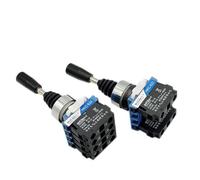 VPTSTFSLK HKC Series 22mm Joystick Switch Monolever Rocker Cross Master Switch 2-Way 4-Way Self-Reset Self-Locking 2NO 4NO(2 way Self reset)