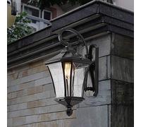 VPTSTFSLK Outdoor Lamp Vintage Lantern Vintage Nordic Garden Wall Lamp Traditional Simple Glass Industrial Loft Night Street Light European Illumination Courtyard Classic Wall Lantern for Garage Door