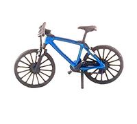 VPUPYILG 1:64 Mini Bicycle Scene Model Mountain Bike Diorama S Scale Blue