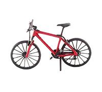 VPUPYILG 1:64 Mini Bicycle Scene Model Mountain Bike Diorama S Scale Red