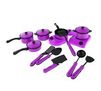 VPUPYILG 13x /Set Plastic Simulation Kitchen Cookware Set Kitchen Toys Purple 13 pcs