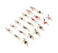 VPUPYILG 20xModel Trains People Figures Scale Painted Beach Crowd Miniatures N 1:150