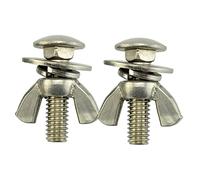 VPUPYILG 2x Tech Diving Butterfly Screw Bolts Wing Nut Set for Backplate