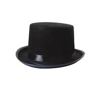 VPUPYILG Black Top Hat Magician Funky Cap Fedoras for Nightclub Carnival Halloween L for Adult