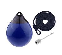VPUPYILG Boat Fender Ball Dock Edge Docking Anchor Buoy for Yacht Sailboats Row Boats Blue with Black Rope Blue Ball D10 mmxL2M