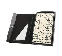 VPUPYILG Double Six Domino Set 28 Dominoes in Portable Case for Trips Tourism Holiday