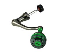 VPUPYILG Fishing Reel Handle Grip Replacement Part Metal with Round Knob Crank Handle Green M