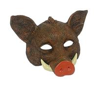 VPUPYILG Halloween Boar Mask Cosplay for Bars Theatrical Stage Performance Masquerade Brown 32x24x10 cm