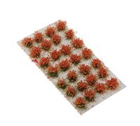 VPUPYILG Miniature Flower Vegetation Groups Military Model Stage DIY Material Orange