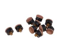 VPUPYILG Premium 10 Pcs Billiards Screw-On Pool Cue Stick Tips Replacement Tip 11 mm