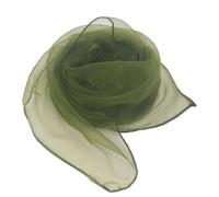 VPUPYILG Square Scarves Gauze Kerchief Cloth Accessories Silky Prop Colorful Kindergarten Kids Clothes for Stage Performances Army Green 60 * 60 cm