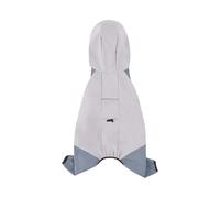 VPVCKMVTVZ Can Pull Four Foot Dog Raincoat Waterproof All Even Foot Small Dog Clothes Than Bear Teddy Pet Clothes Rainy Day Pet Raincoat(Light gray,2XL)