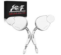 VPZMT Motorcycle Rearview Mirror/Split Vision Mirrors for Harley | Chrome Mirror For Street Glide Road Glide Softail Iron 883 Iron 1200 Deluxe Fatboy Sport Glide XG500 XG750 1982-2025