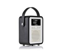 View Quest VQ Portable Retro Mini DAB & DAB+ Digital Radio Alarm Clock - Black