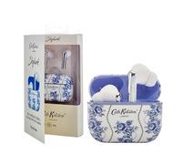 VQ Cath Kidston TWS Wireless Earbuds Skylark Earphones Wireless Bluetooth 5.3 with Enhanced Noise Cancelling (ENC) - Ear buds with 10H Play Time & 45H Charging Case Backup - Floral Blue