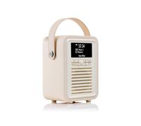 VQ Cream 'Retro Mini' DAB/DAB+ Digital & FM Radio with Bluetooth in White VQ White