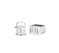 VQ Elveden White Stove Top Kettle and 4-Slice Toaster Bundle Laura Ashley Multi One Size