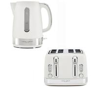 VQ Laura Ashley EEJB310 4-Slice Toaster & Jug Kettle Bundle - Cotton White, White