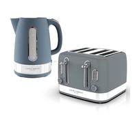 VQ Laura Ashley Kettle & 4 Slice Toaster in Blue VQ Blue