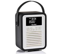 VQ Portable Dab Radio Alarm Clock, Radios Mains and Battery - Black