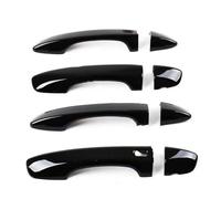 VQLDPX Exterior Side Door Handle Covers Car Exterior Door Handle Cover for VW for Polo 2020 2021 2022 2023 2024 Trim Covers Decoration Outer Handles Auto(Black 2)