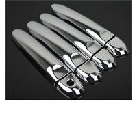 VQLDPX Exterior Side Door Handle Covers Car Exterior Door Handle Cover Trim for Nissan for Note E12 2013-2019 Decoration Shell Carbon Fiber Look Outer Handles Auto(Silver 1)