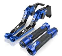 VQLDPX Handlebar Levers Motorcycle Brake Clutch Lever Handlebar Grips for YZF-R3 YZF R3 YZFR3 2015-2018 2019 2020 2021 Bar End Assembly Kit Motorbike Clutch Grips Brake Lever