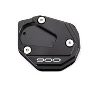 VQLDPX Kick Pad Motorcycle Side Stand Pad For Kawasaki Z900 Z900 RS SE Z900RS 2017-2022 2023 2025 Kickstand Extension Plate Support Foot Side Stand Pad Motorbike Foot Side Stand Enlarger(Black)