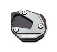 VQLDPX Kick Pad Motorcycle Side Stand Pad For Kawasaki Z900 Z900 RS SE Z900RS 2017-2022 2023 2025 Kickstand Extension Plate Support Foot Side Stand Pad Motorbike Foot Side Stand Enlarger(Titanium)