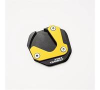 VQLDPX Motorcycle Side Stand Pad CNC Motorcycle Kickstand Side Stand Extension Plate For XL750 Transalp XL 750 TRANSALP 2023 2024 Enlarger Pad Side Stand Puck(Gold)