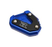 VQLDPX Motorcycle Side Stand Pad Motorcycle Kickstand Side Stand Pad For SUZUKI GSX-R GSXR 600 750 GSXR750 GSXR600 2009-2023 Enlarge Extension Foot Plate Side Stand Puck(Blue)
