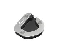 VQLDPX Motorcycle Side Stand Pad Motorcycle Side Stand Enlarge Support Kickstand For Suzuki GSF650 GSF 650 Bandit 2007 2008 2009 2010 2011 2012 Side Stand Puck(Silver,X-4)