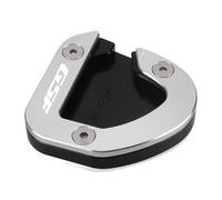 VQLDPX Motorcycle Side Stand Pad Motorcycle Side Stand Pad For Suzuki GSF650S GSF 650S 650 S Bandit 2007-2012 Plate Kickstand Extension Pad Side Stand Puck(Silver,X-3)