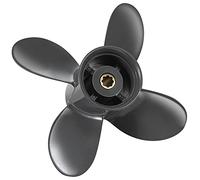 VQPROPs OEM Upgrade 4 Blades 9 1/4x10 Aluminum Boat Propeller fit Honda Engines 8-15 HP 8 Spline Tooth Parts No.58134-ZV4-010AH,RH