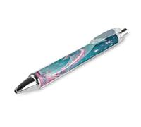 Vqqkasmn Ballpoint Pens with Pocket Clip Retractable Black Ink Pens Cute Dolphin Snowflake Printed for Journaling Note Taking Office School Supplies Gifts for Women