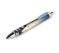 Vqqkasmn Ballpoint Pens with Pocket Clip Retractable Black Ink Pens Paris Pattern Printed for Journaling Note Taking Office School Supplies Gifts for Women