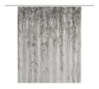 Vqqkasmn Bath Curtain Shower Curtain Water And Mould Resistant Fabric Bathroom Curtain Willow Branch Drawing Printed With 12 Hooks Washable Quick-Drying Curtains
